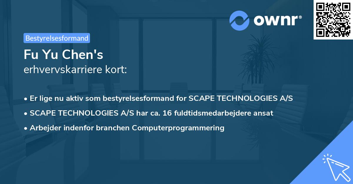 Fu Yu Chen's erhvervskarriere kort