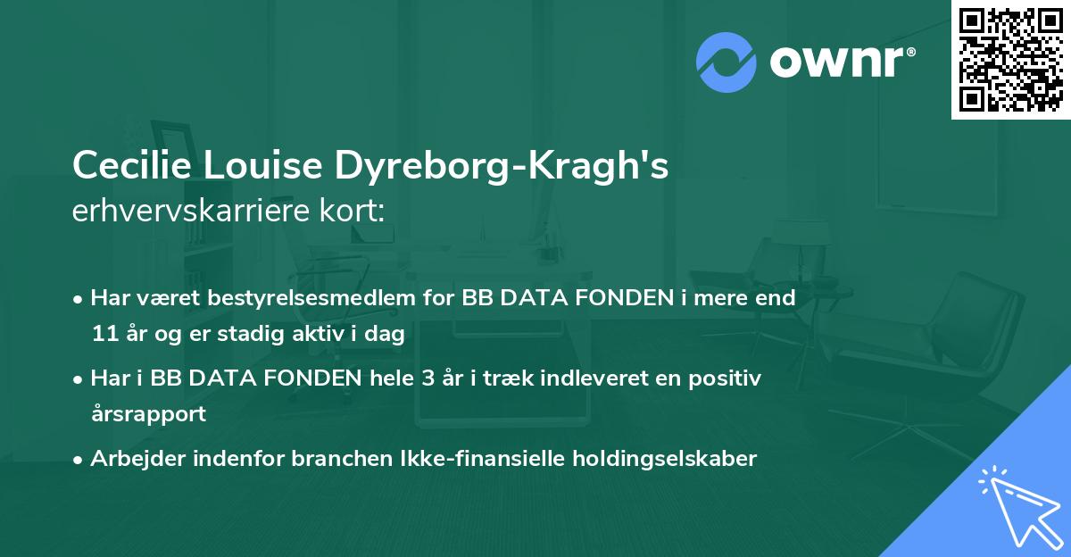 Cecilie Louise Dyreborg-Kragh's erhvervskarriere kort