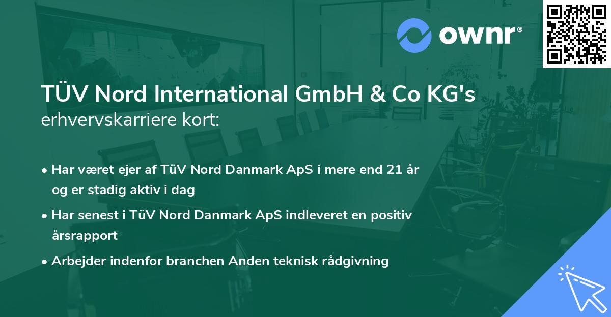 TÜV Nord International GmbH & Co KG's erhvervskarriere kort