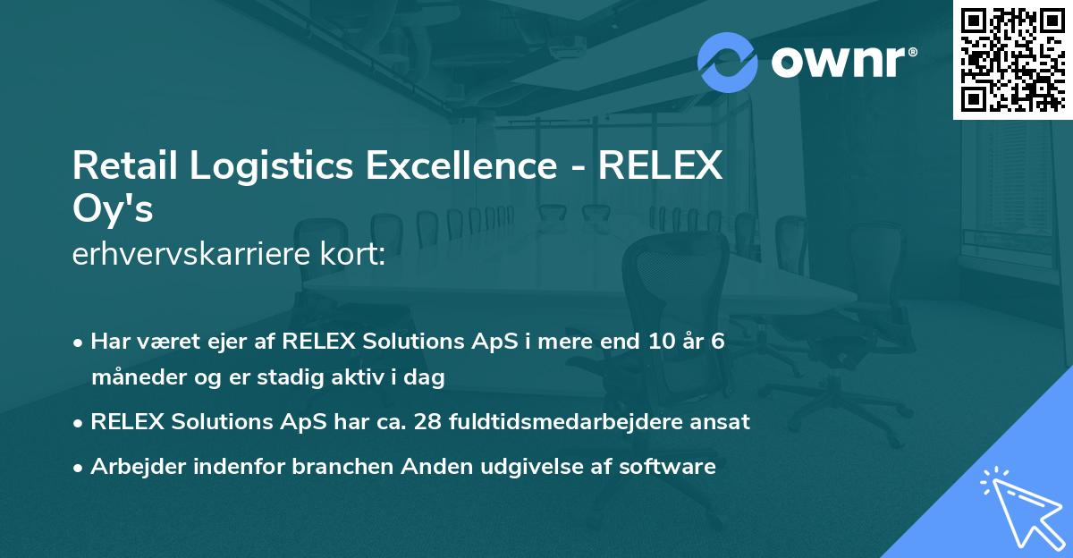 Retail Logistics Excellence - RELEX Oy's erhvervskarriere kort