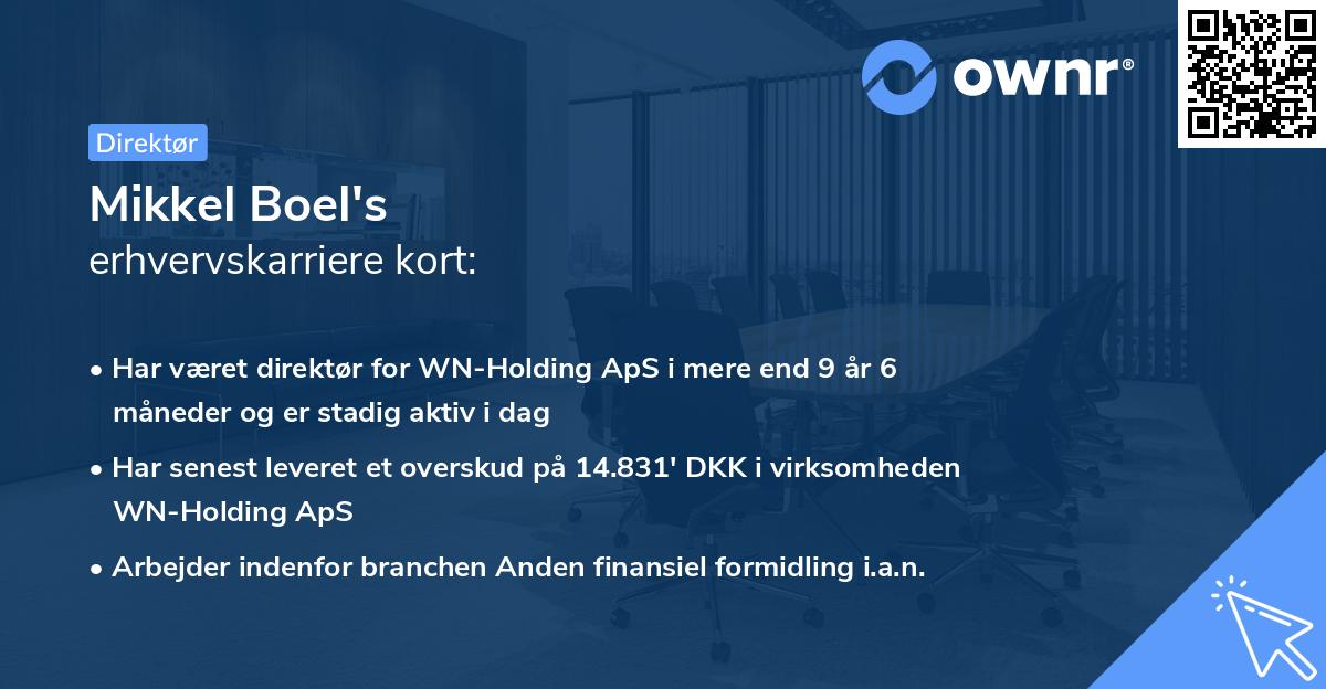 Mikkel Boel's erhvervskarriere kort