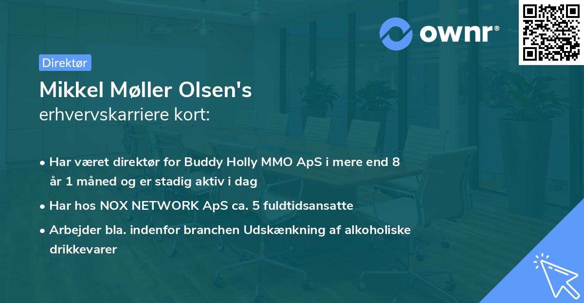 Mikkel Møller Olsen's erhvervskarriere kort
