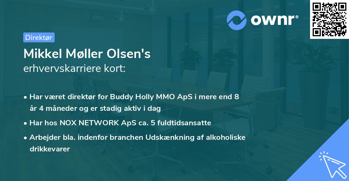 Mikkel Møller Olsen's erhvervskarriere kort