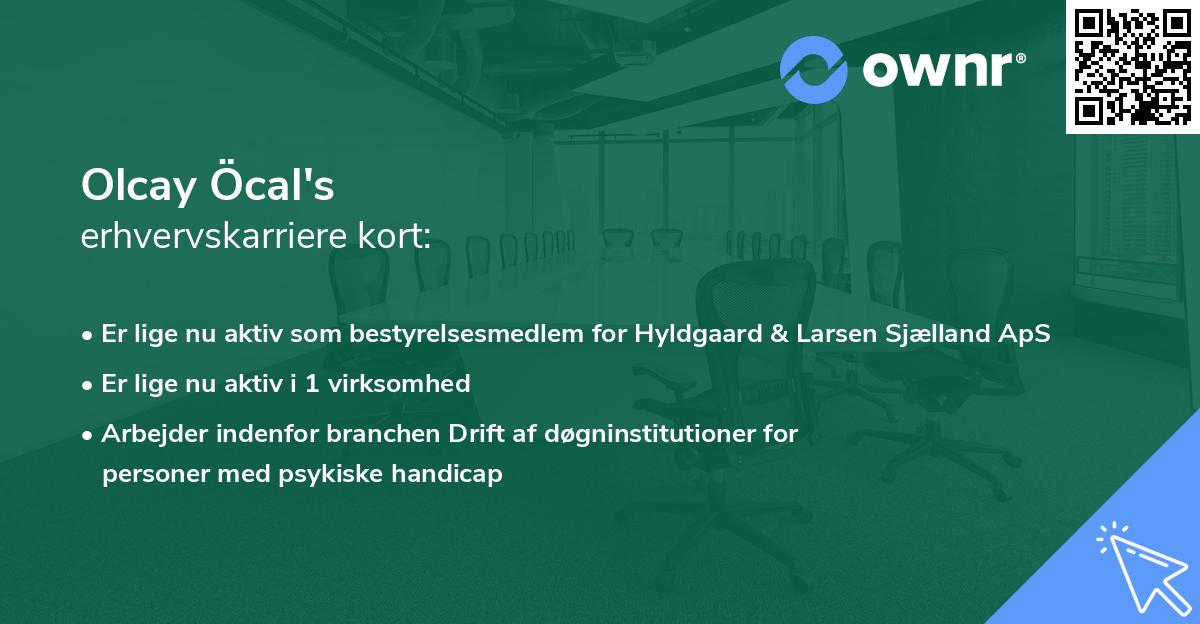 Olcay Öcal's erhvervskarriere kort