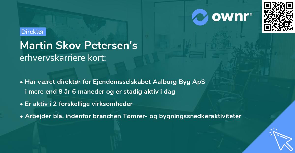 Martin Skov Petersen's erhvervskarriere kort