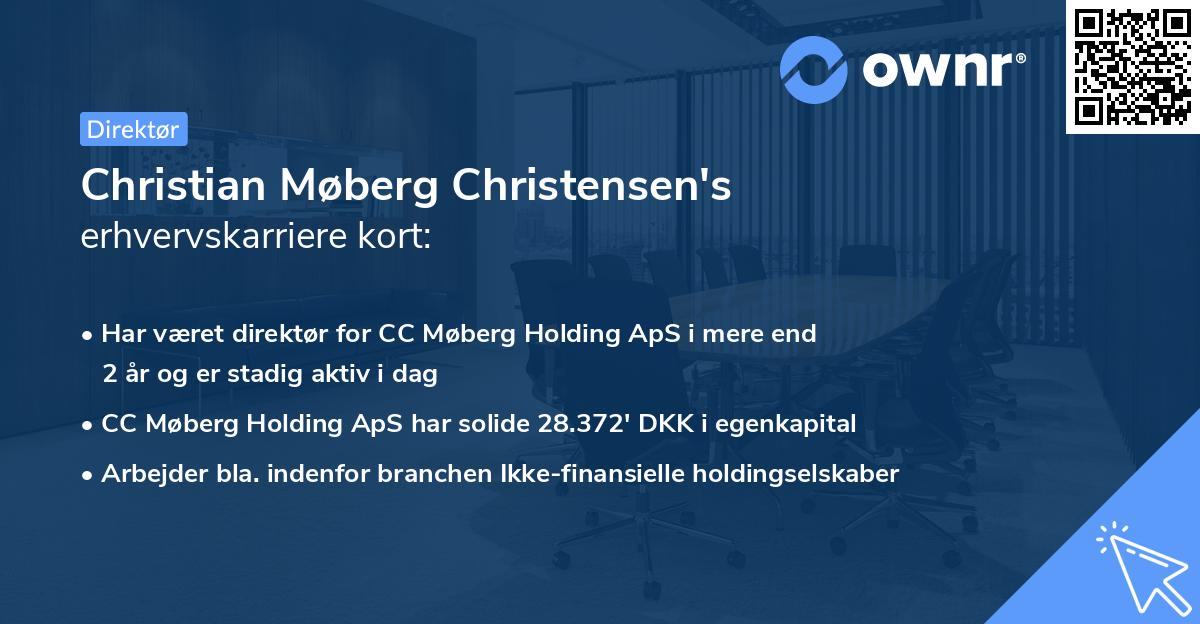 Christian Møberg Christensen's erhvervskarriere kort