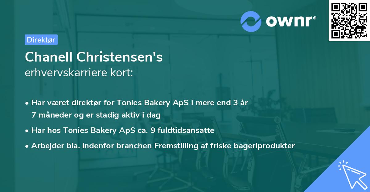 Chanell Christensen's erhvervskarriere kort