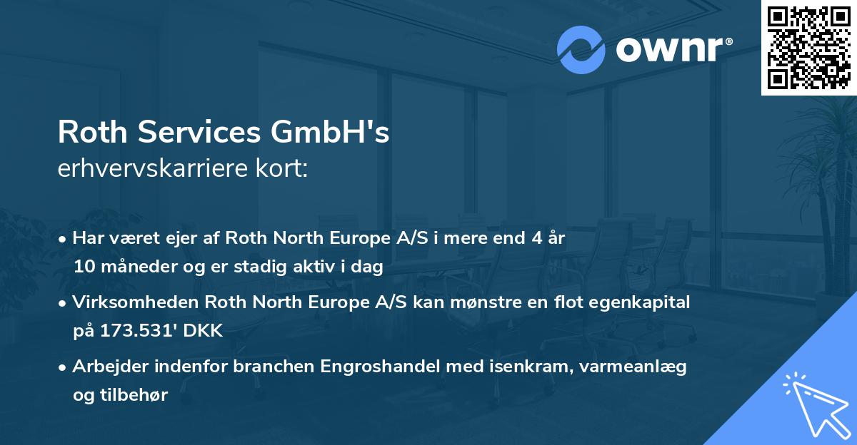 Roth Services GmbH's erhvervskarriere kort