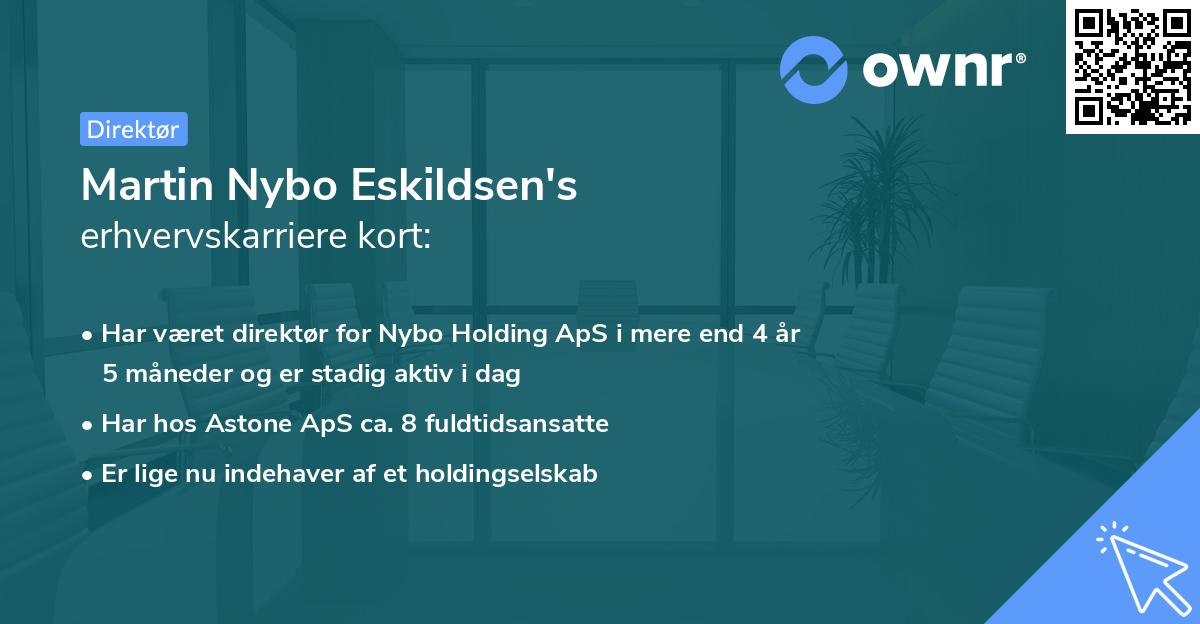 Martin Nybo Eskildsen's erhvervskarriere kort