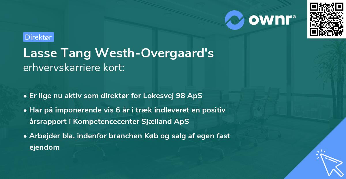 Lasse Tang Westh-Overgaard's erhvervskarriere kort