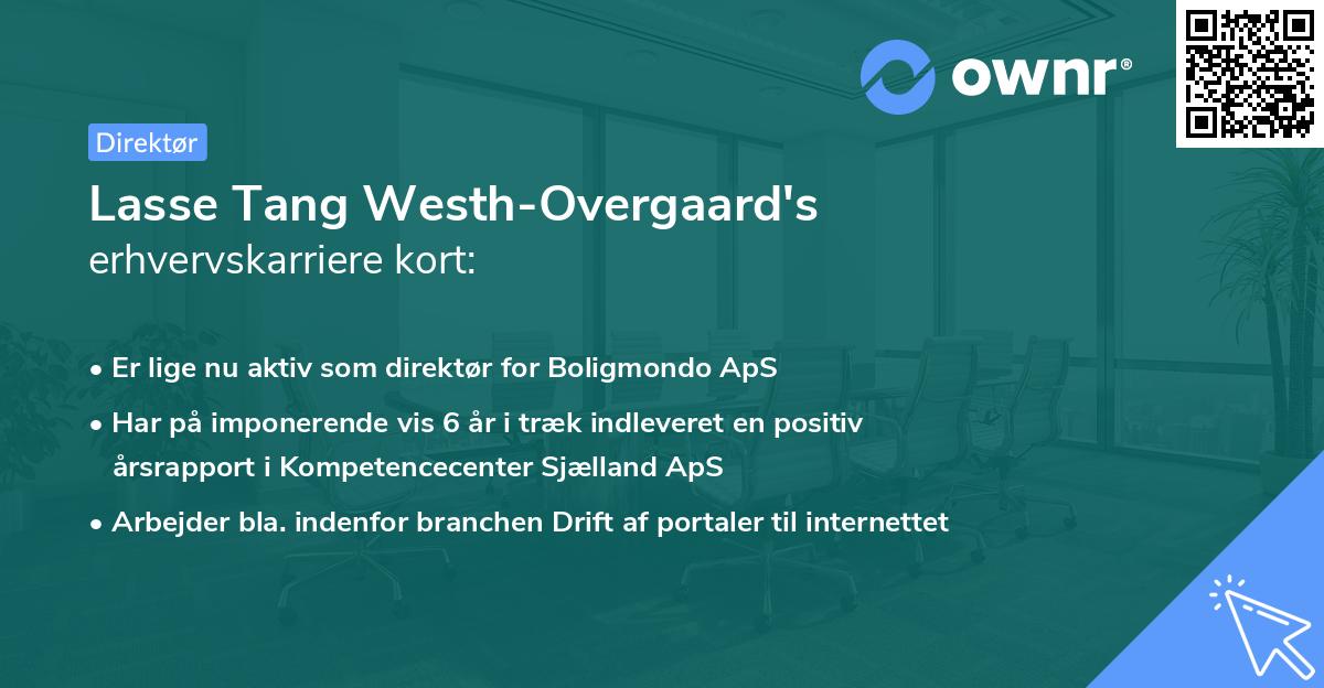 Lasse Tang Westh-Overgaard's erhvervskarriere kort