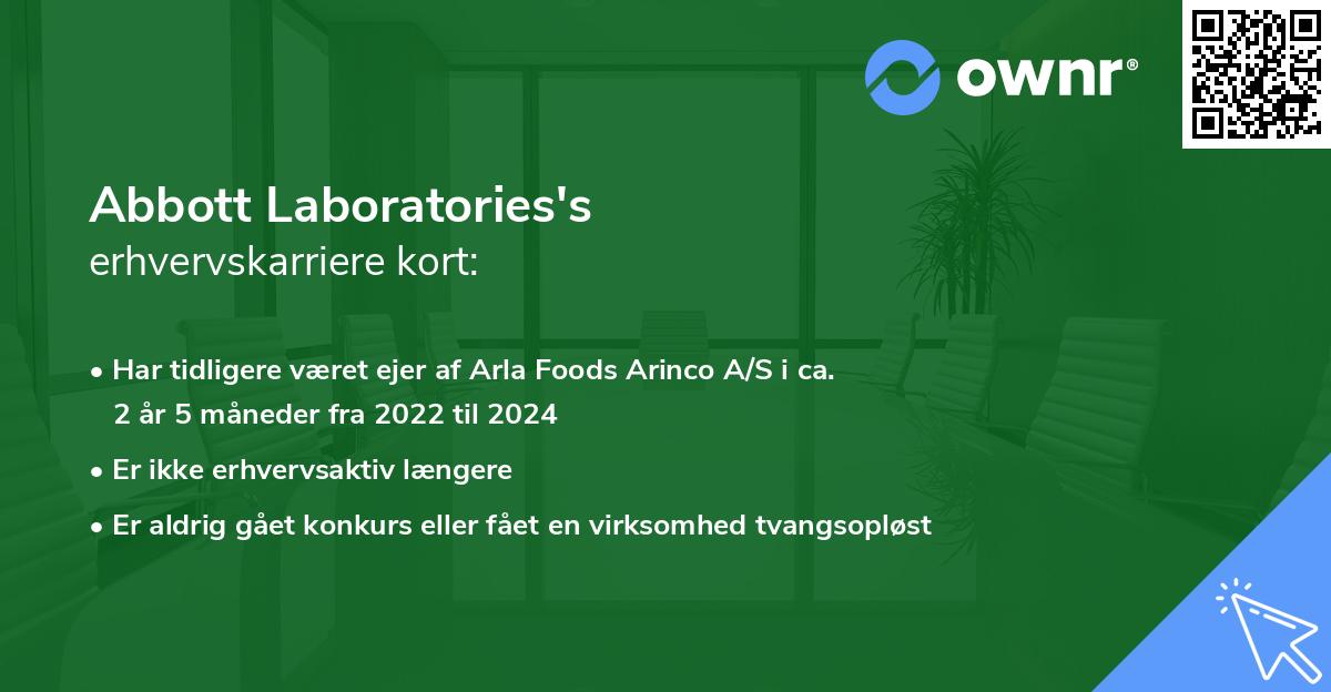 Abbott Laboratories's erhvervskarriere kort