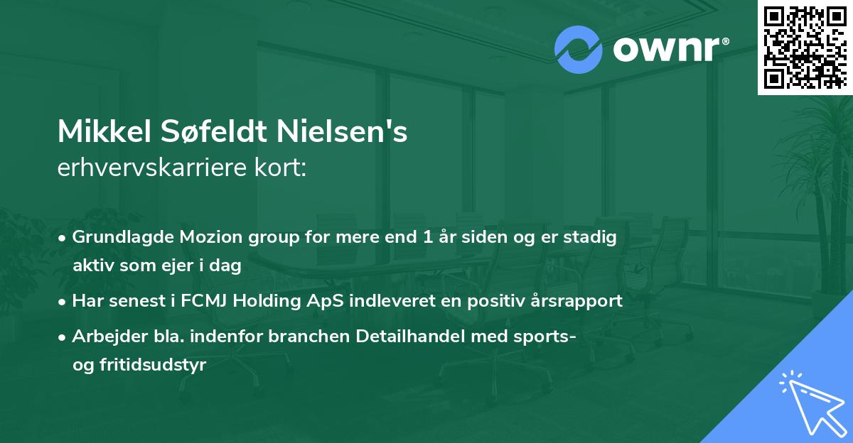 Mikkel Søfeldt Nielsen's erhvervskarriere kort