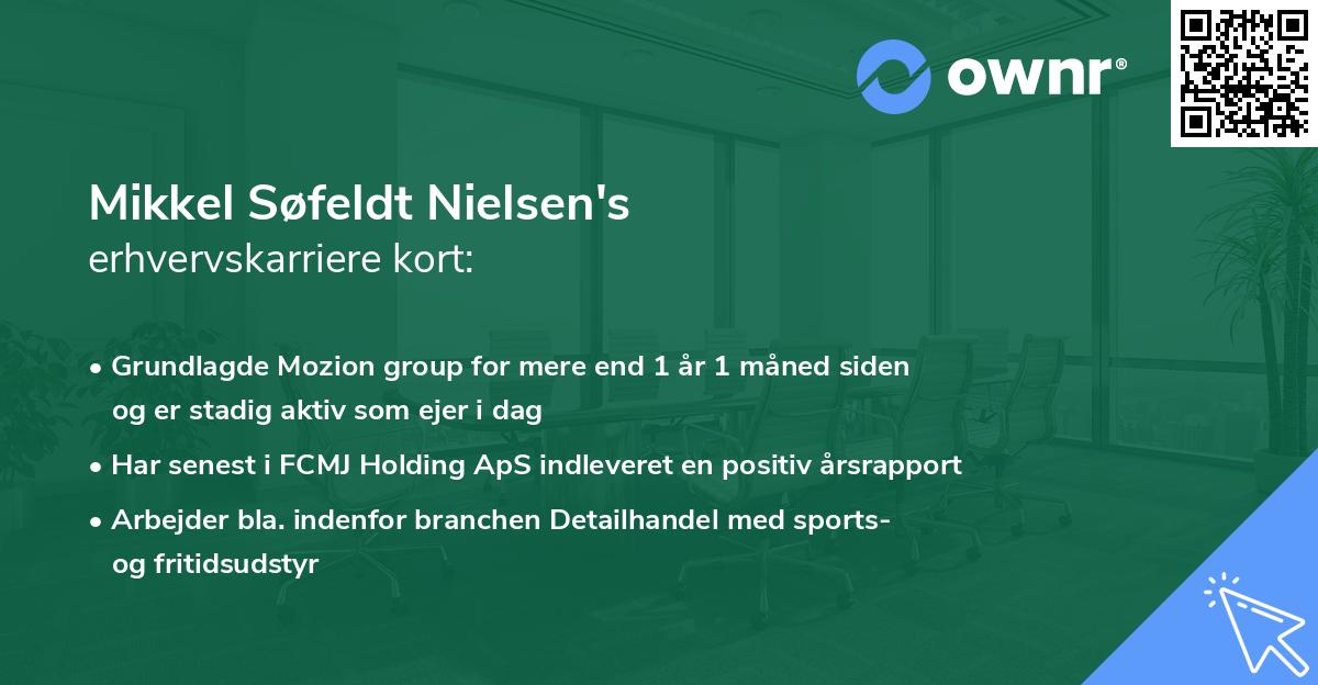 Mikkel Søfeldt Nielsen's erhvervskarriere kort