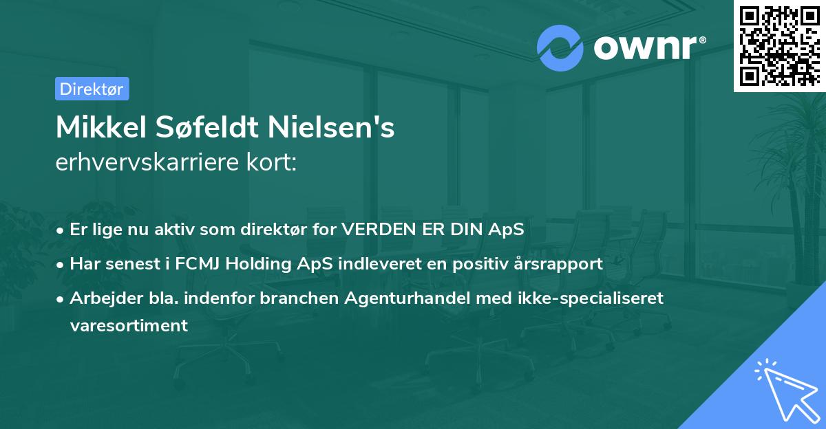 Mikkel Søfeldt Nielsen's erhvervskarriere kort