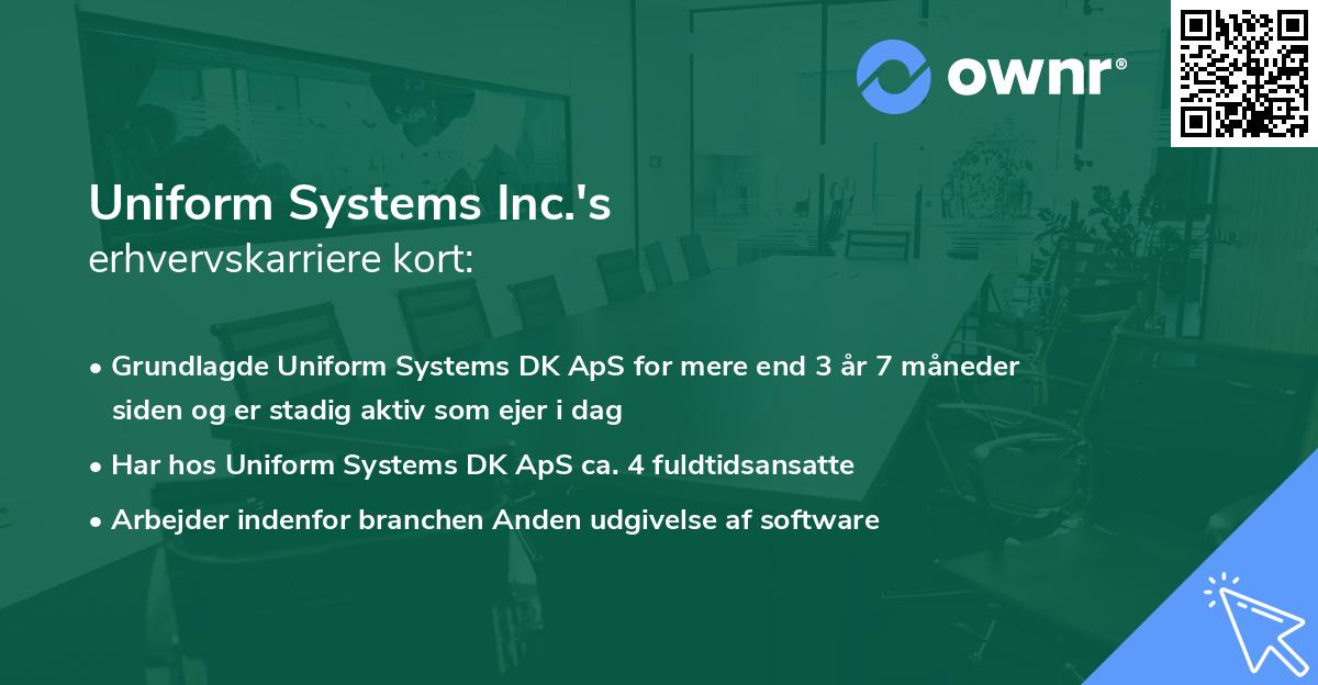 Uniform Systems Inc.'s erhvervskarriere kort
