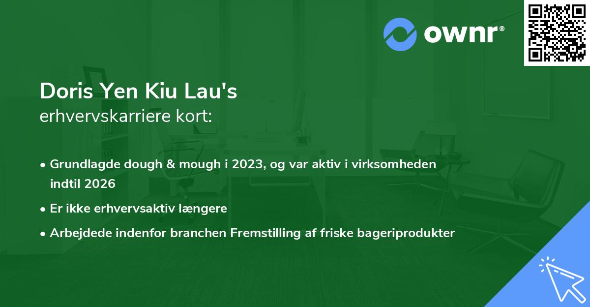 Doris Yen Kiu Lau's erhvervskarriere kort