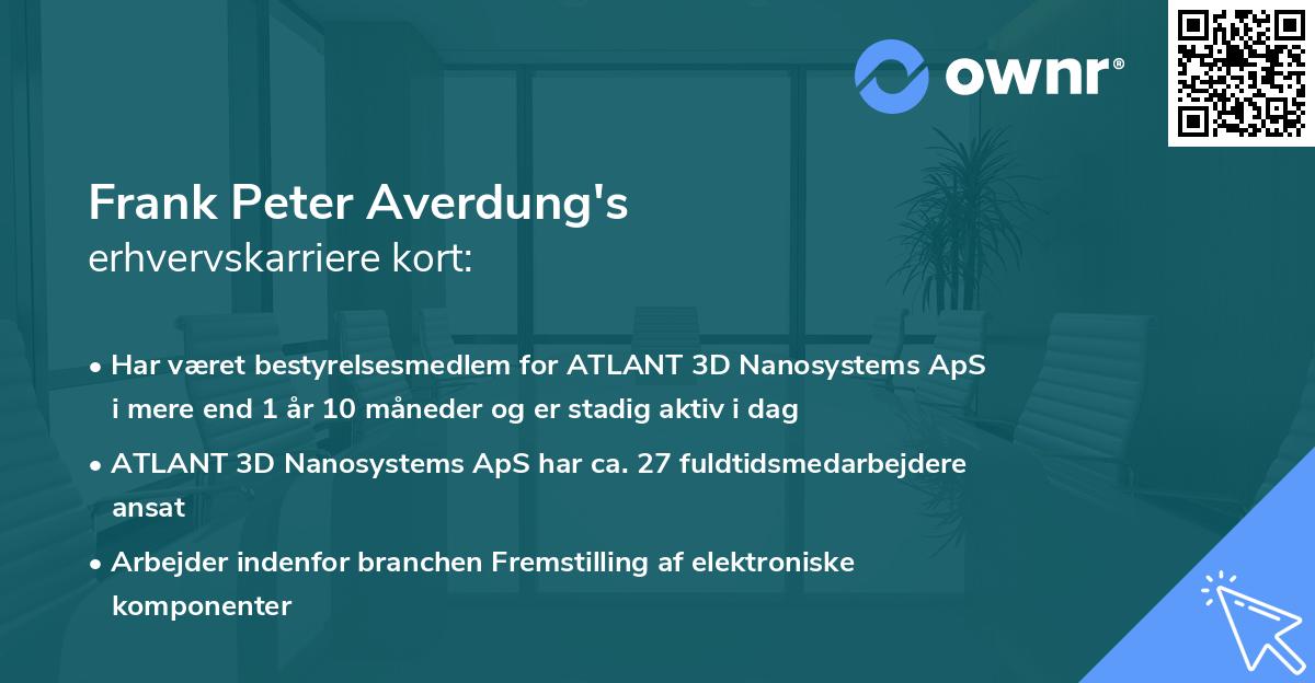 Frank Peter Averdung's erhvervskarriere kort
