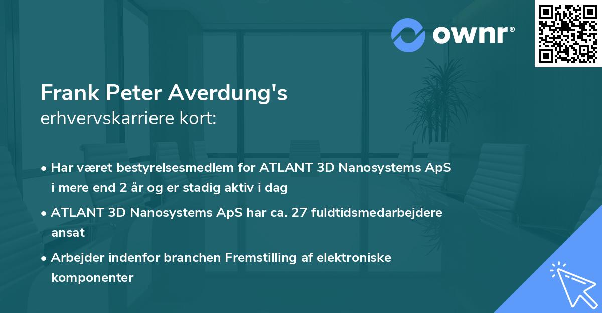 Frank Peter Averdung's erhvervskarriere kort