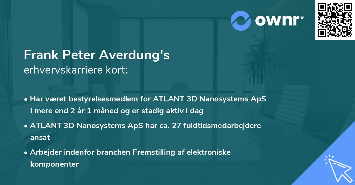 Frank Peter Averdung's erhvervskarriere kort
