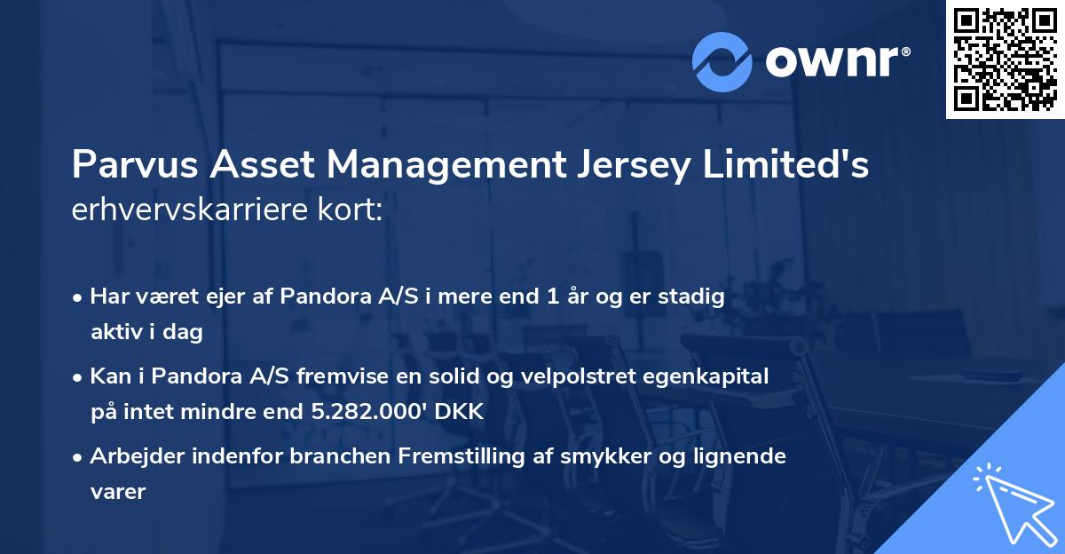 Parvus Asset Management Jersey Limited's erhvervskarriere kort