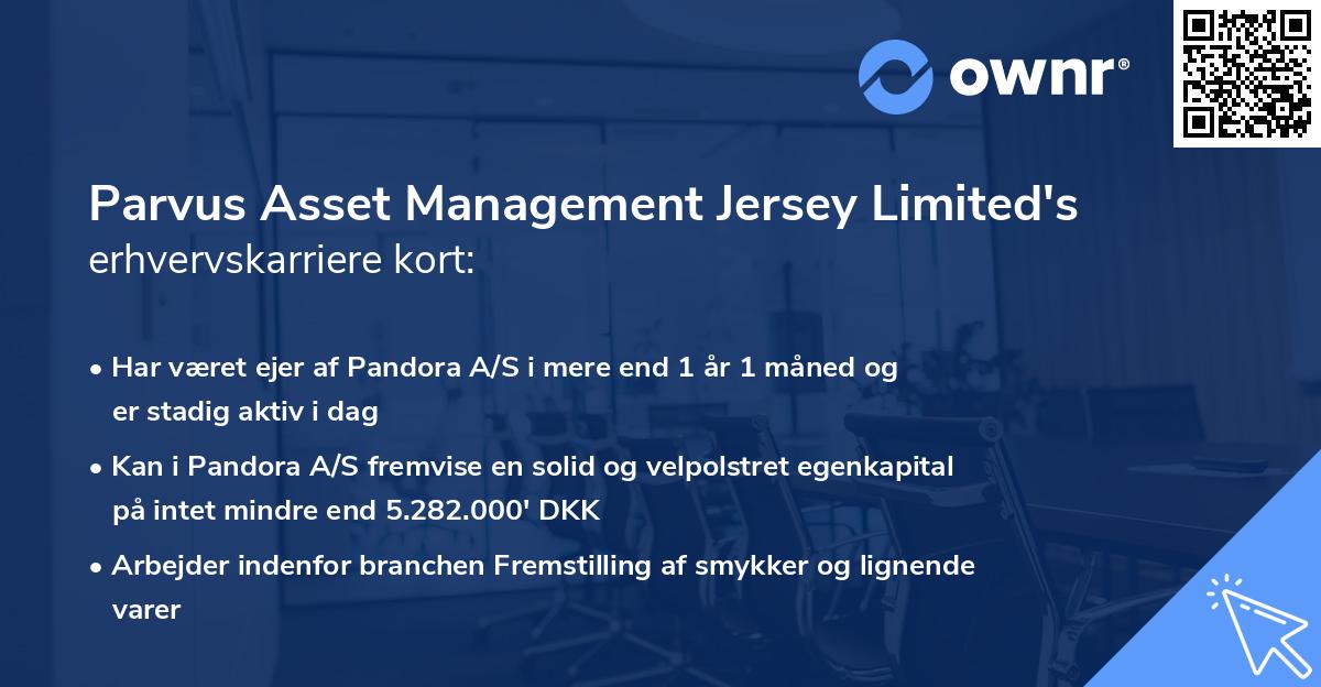 Parvus Asset Management Jersey Limited's erhvervskarriere kort