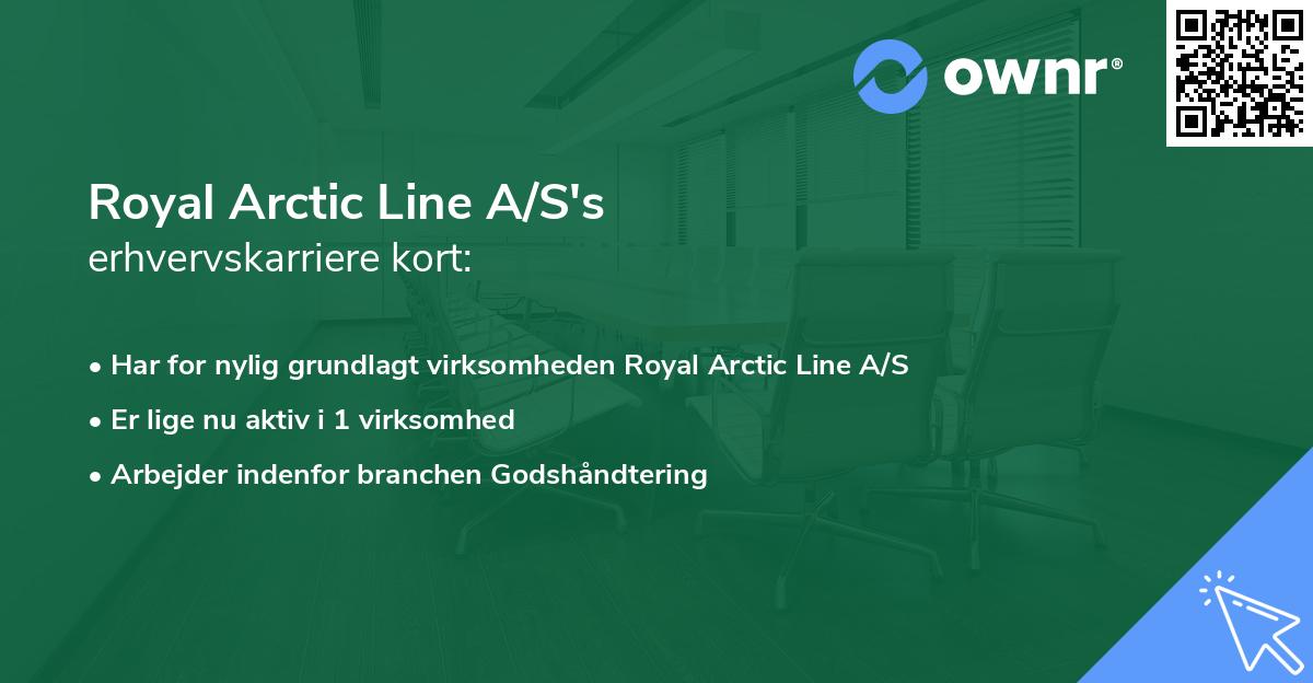 Royal Arctic Line A/S's erhvervskarriere kort