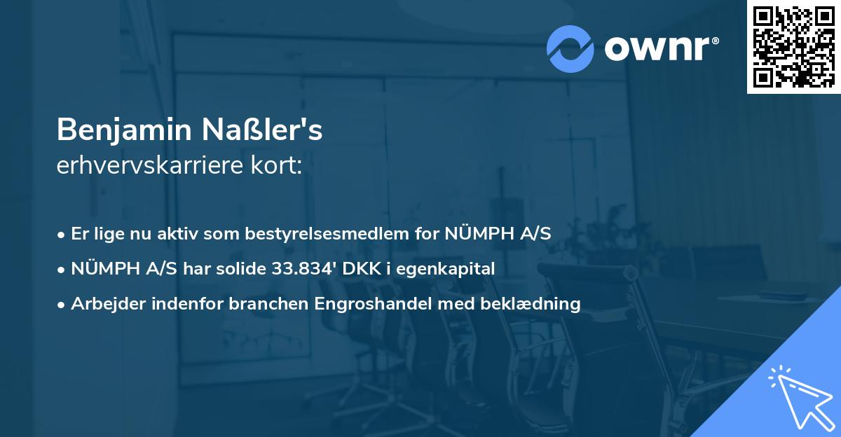 Benjamin Naßler's erhvervskarriere kort