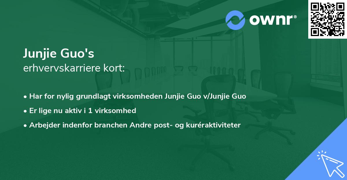 Junjie Guo's erhvervskarriere kort