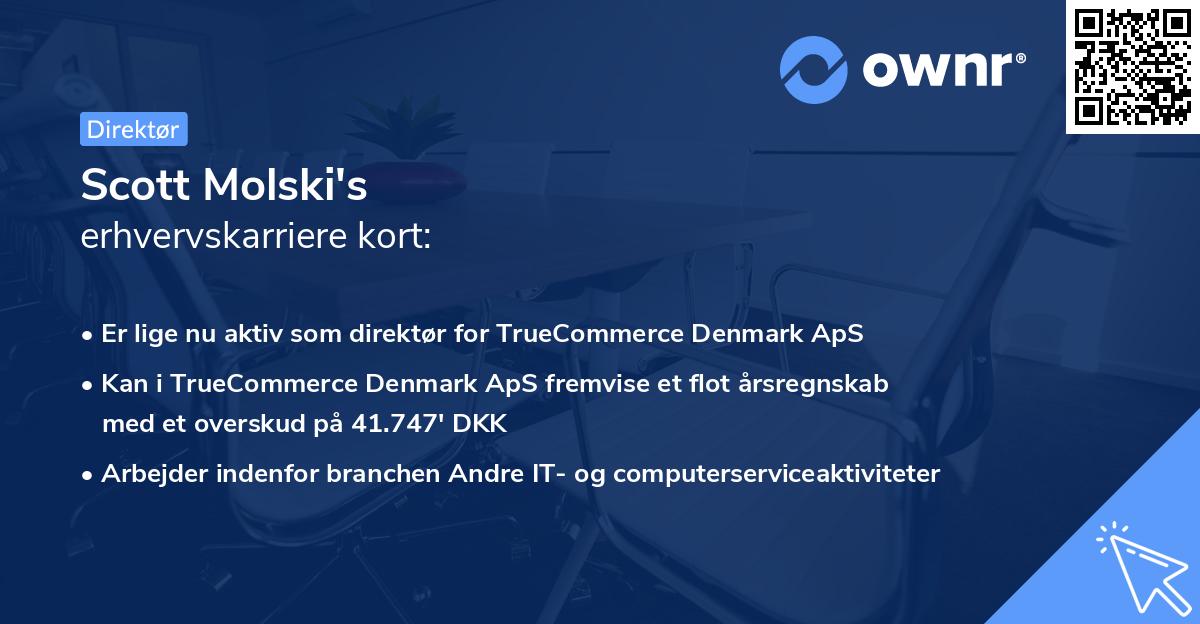 Scott Molski's erhvervskarriere kort