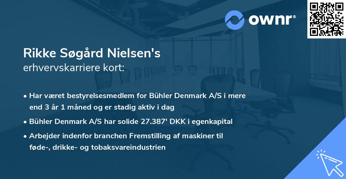 Rikke Søgård Nielsen's erhvervskarriere kort