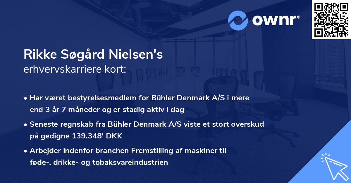 Rikke Søgård Nielsen's erhvervskarriere kort