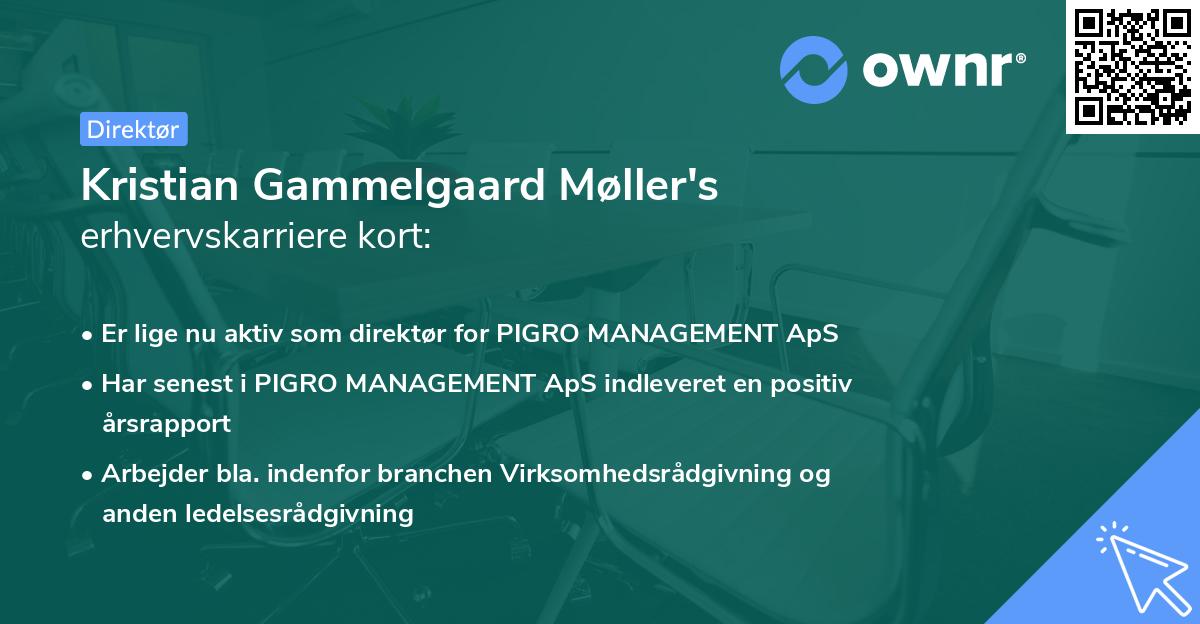 Kristian Gammelgaard Møller's erhvervskarriere kort
