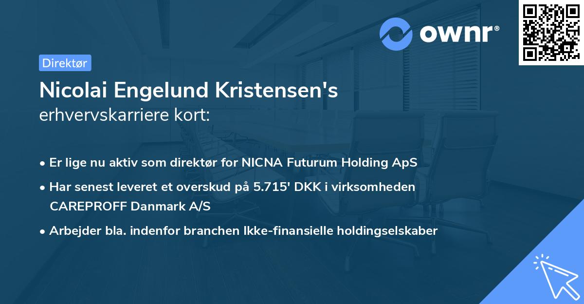 Nicolai Engelund Kristensen's erhvervskarriere kort