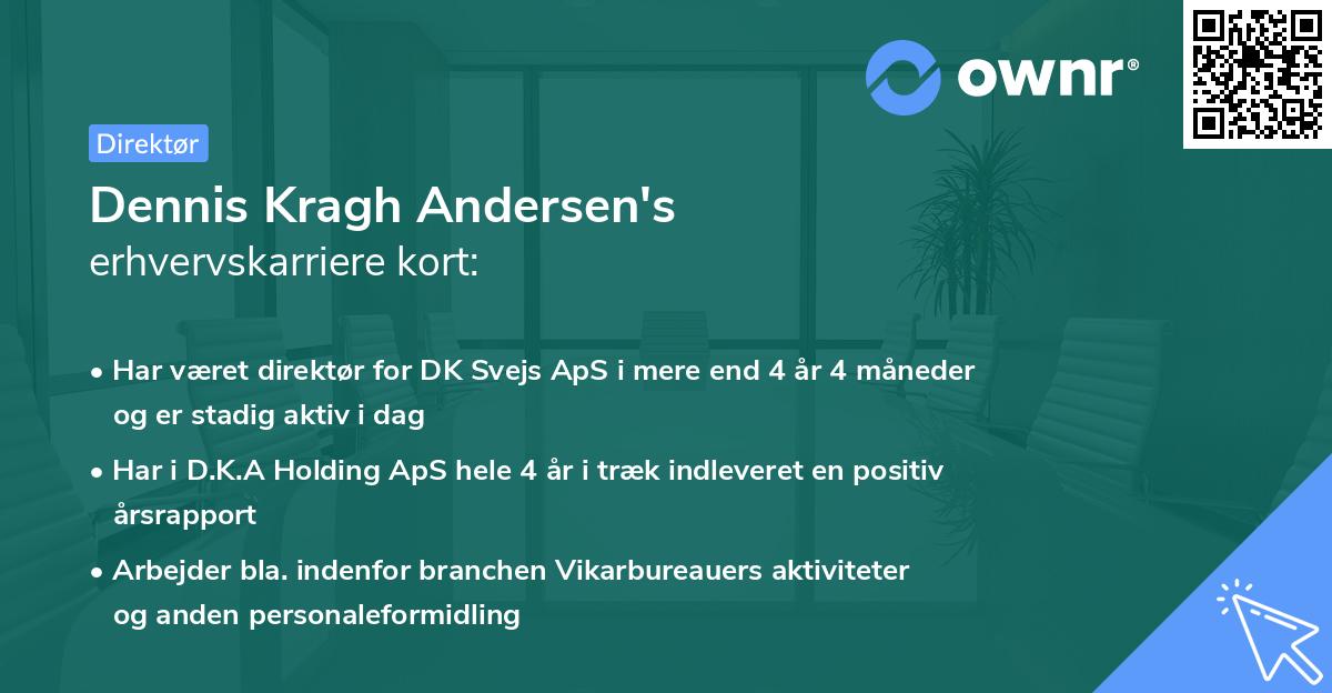 Dennis Kragh Andersen's erhvervskarriere kort