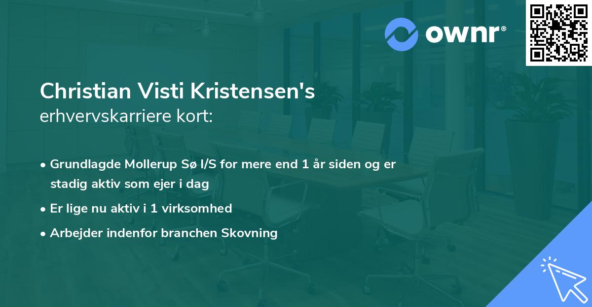 Christian Visti Kristensen's erhvervskarriere kort