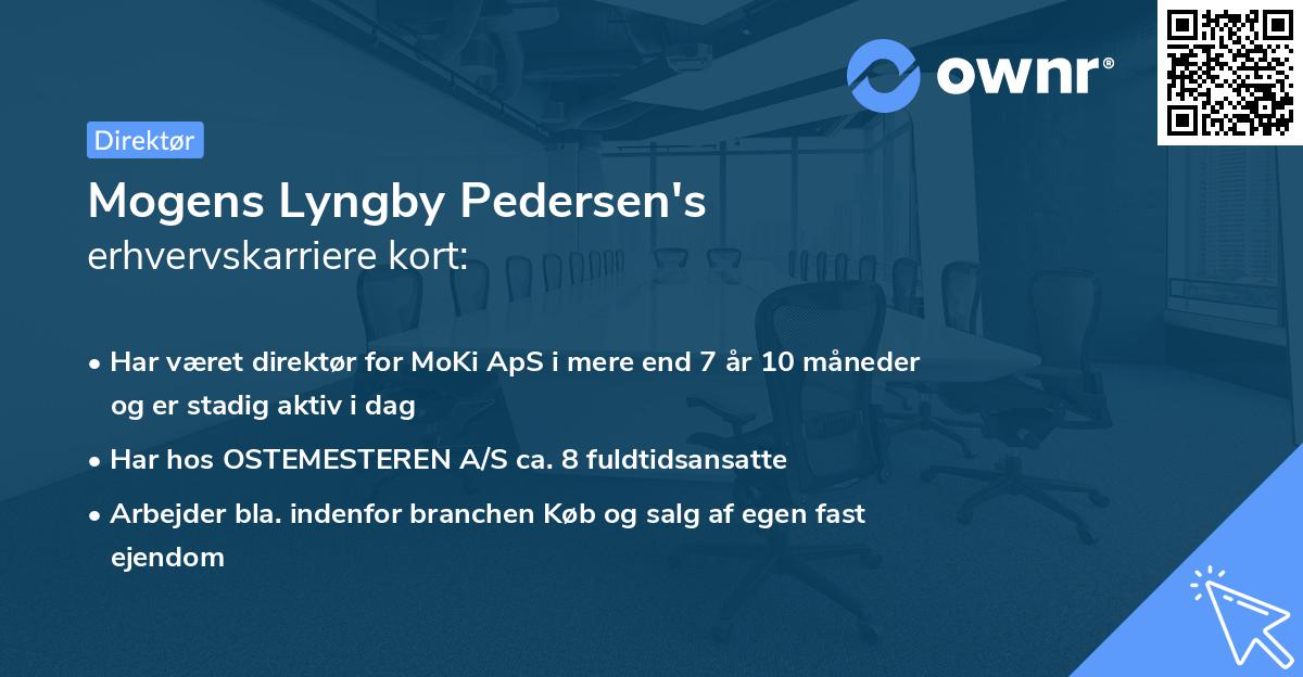 Mogens Lyngby Pedersen's erhvervskarriere kort