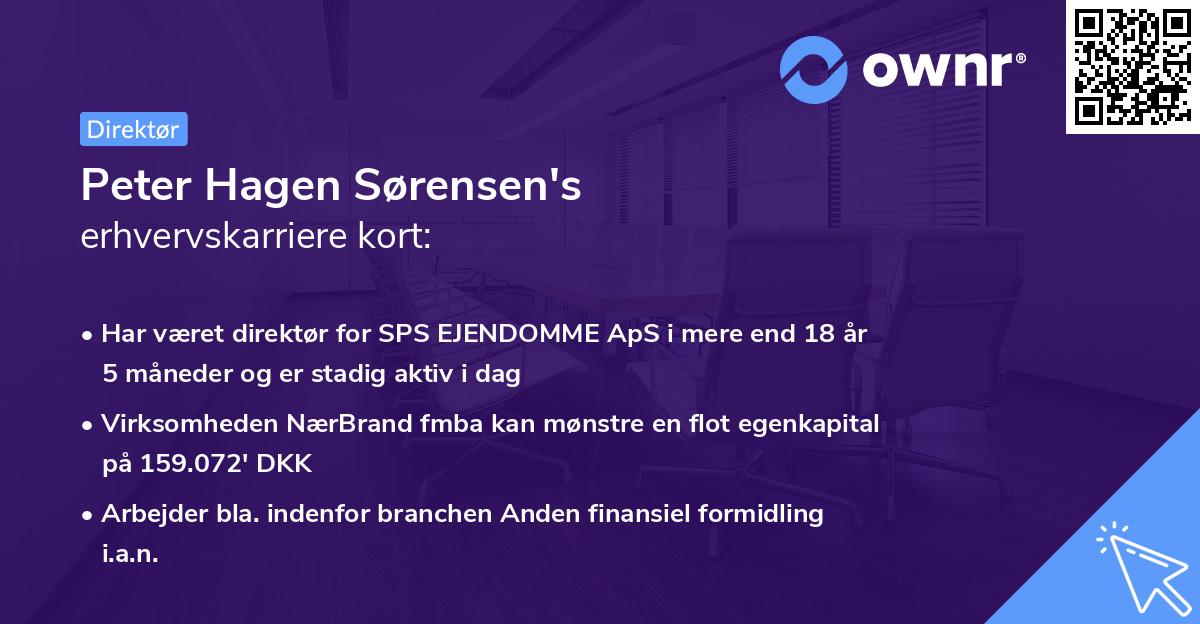 Peter Hagen Sørensen's erhvervskarriere kort