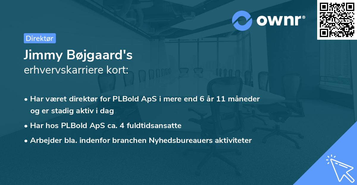 Jimmy Bøjgaard's erhvervskarriere kort