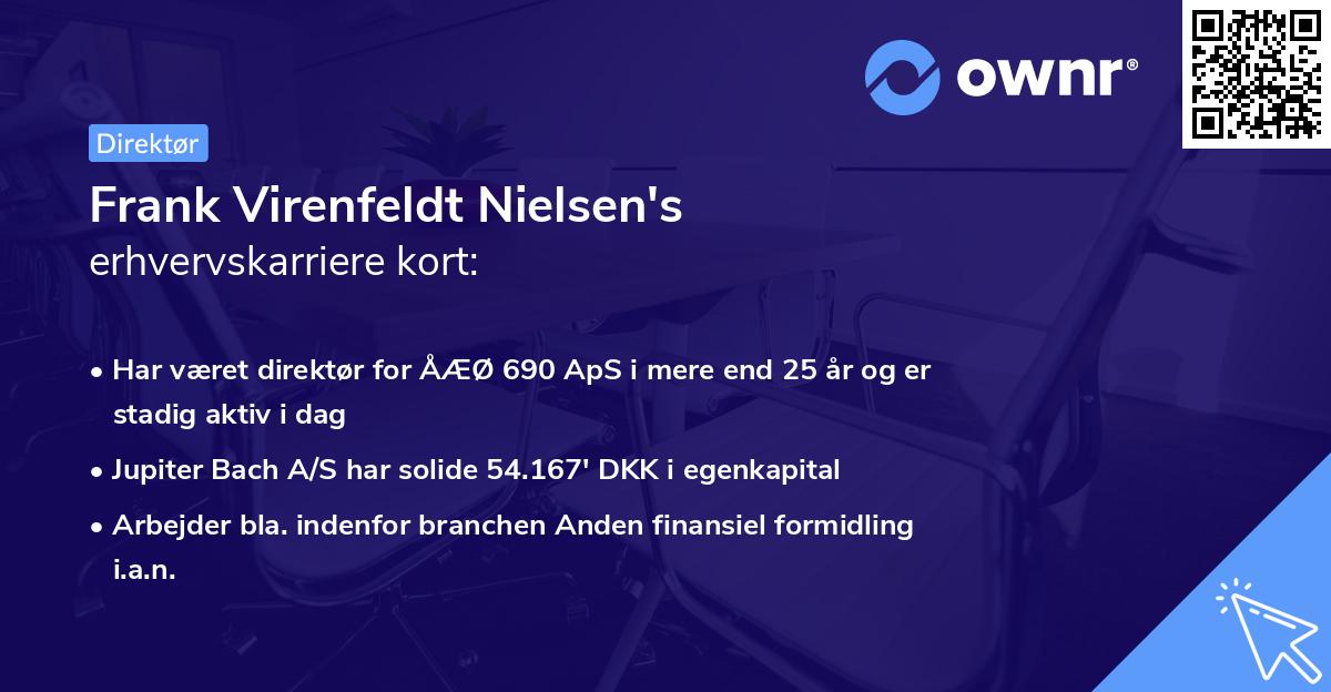 Frank Virenfeldt Nielsen's erhvervskarriere kort