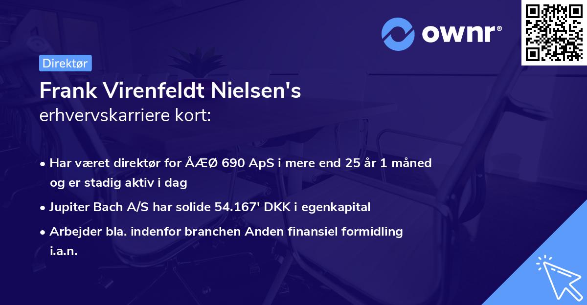 Frank Virenfeldt Nielsen's erhvervskarriere kort