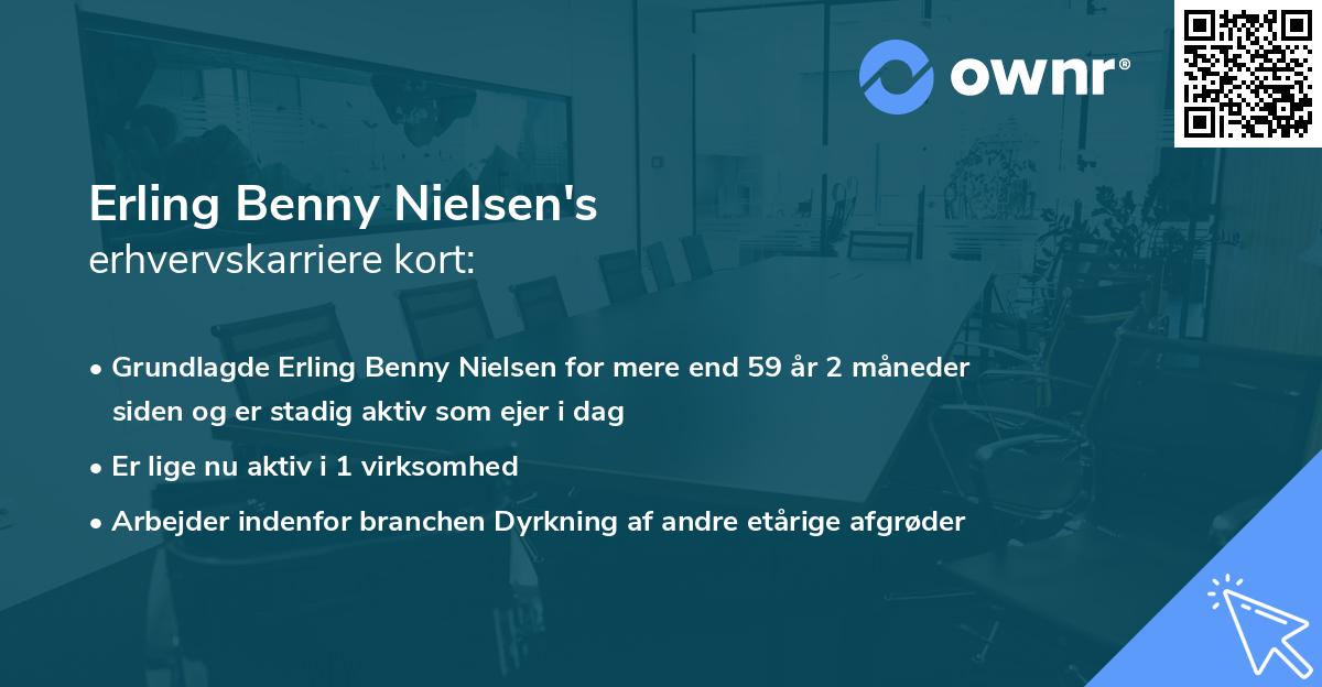 Erling Benny Nielsen's erhvervskarriere kort