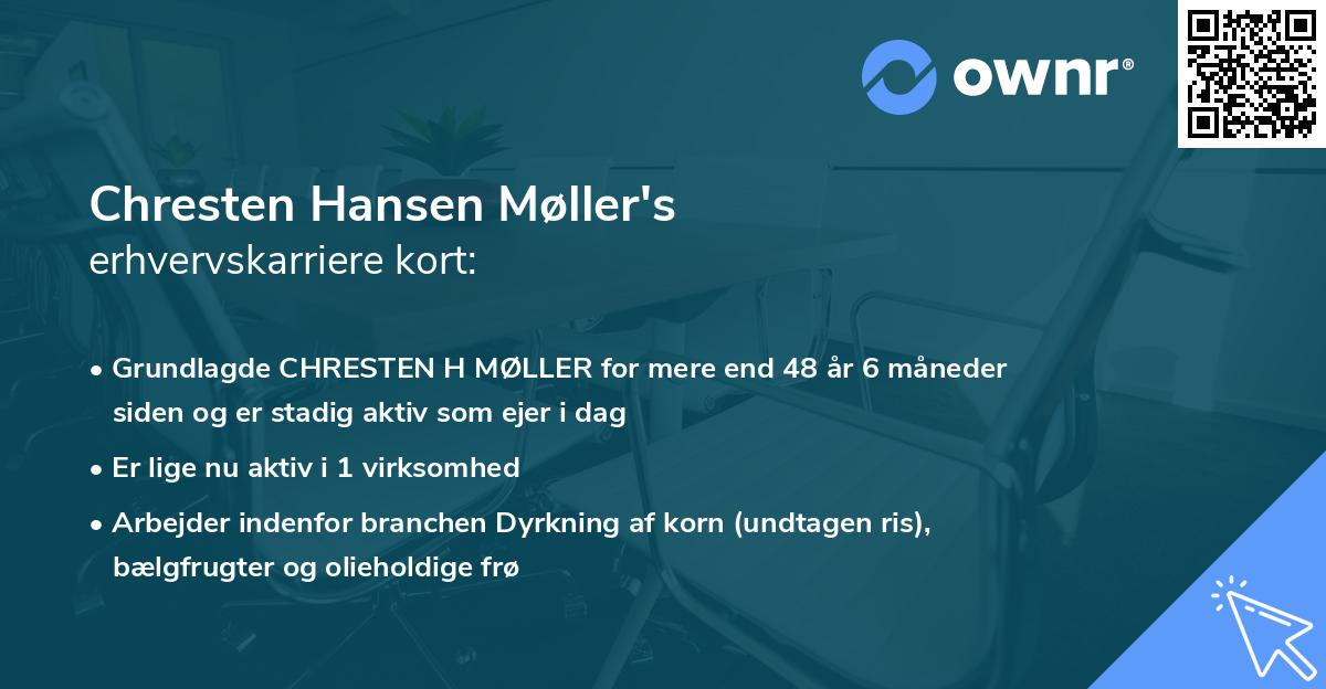 Chresten Hansen Møller's erhvervskarriere kort