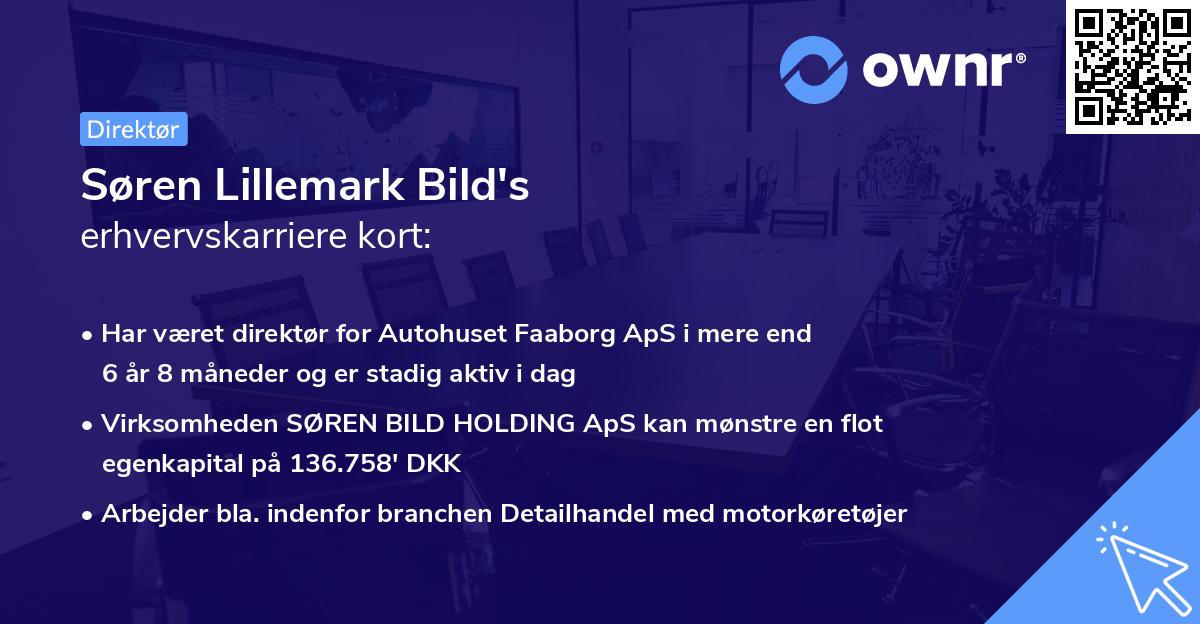 Søren Lillemark Bild's erhvervskarriere kort