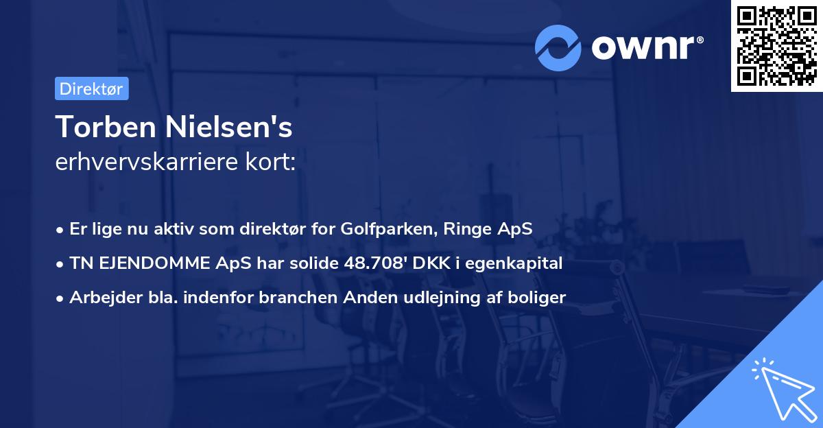 Torben Nielsen's erhvervskarriere kort