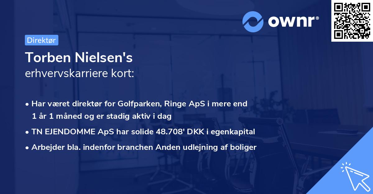 Torben Nielsen's erhvervskarriere kort