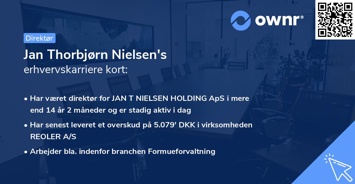Jan Thorbjørn Nielsen's erhvervskarriere kort