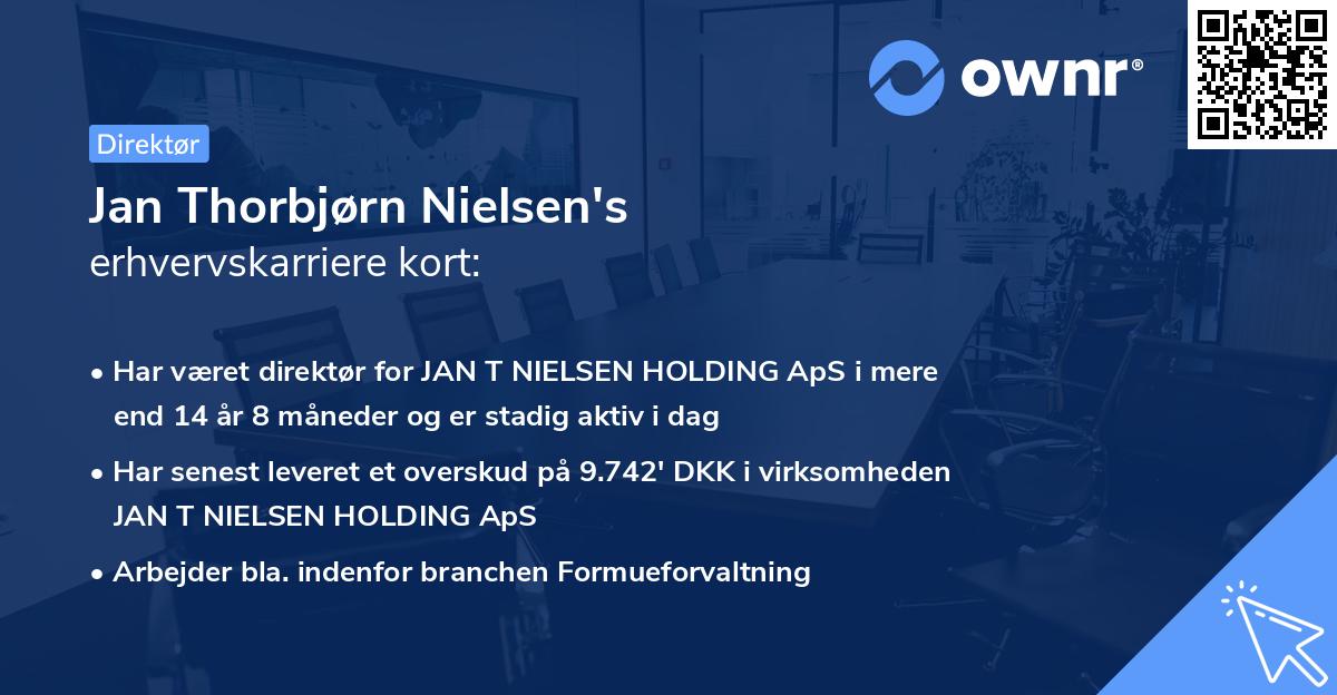 Jan Thorbjørn Nielsen's erhvervskarriere kort