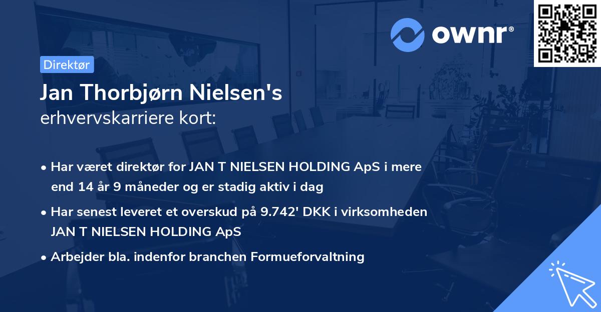 Jan Thorbjørn Nielsen's erhvervskarriere kort