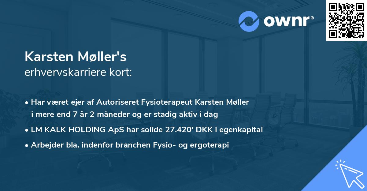 Karsten Møller's erhvervskarriere kort